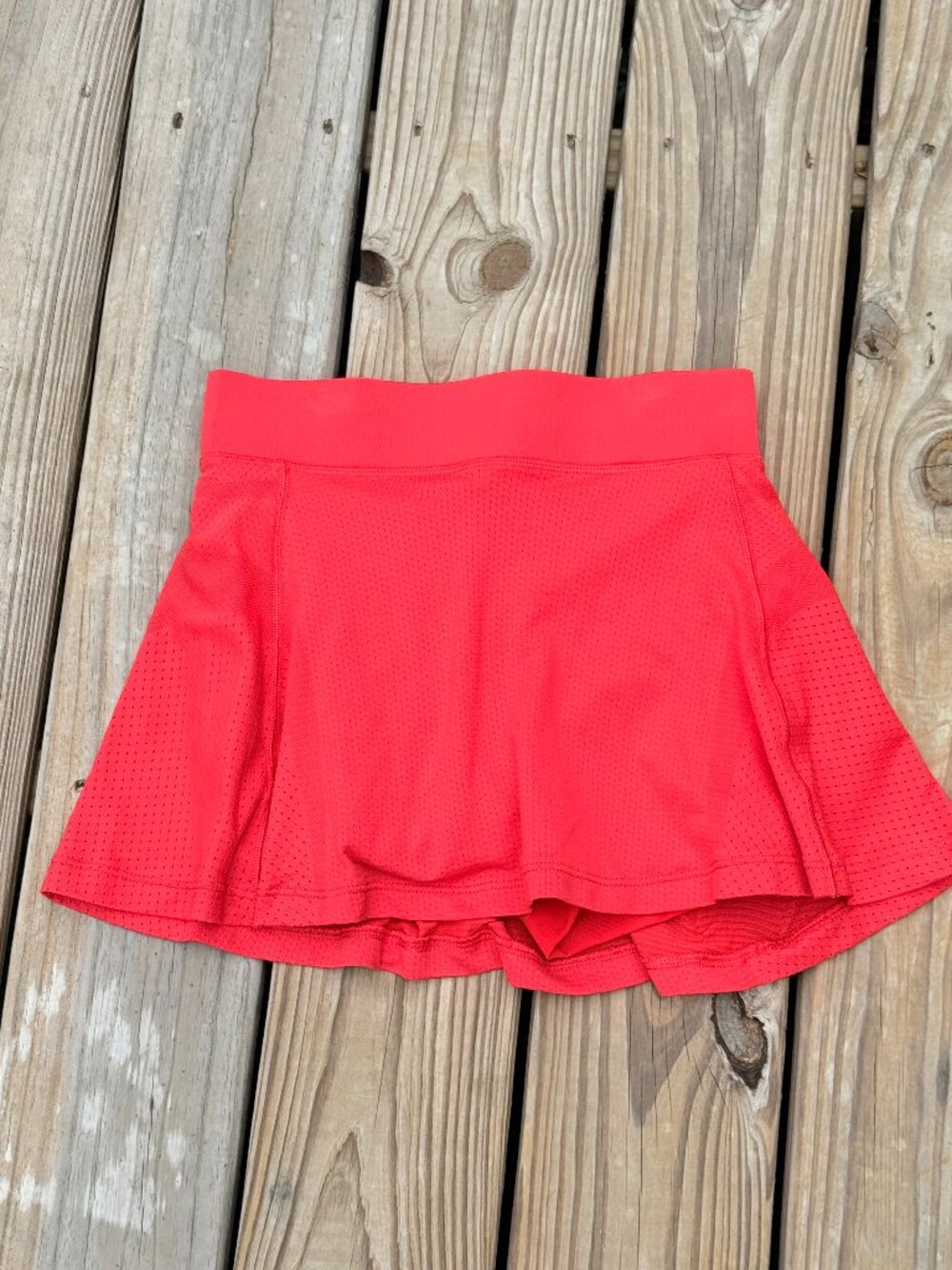 Lululemon Pace Rival Neon Coral Skort Tennis Pilates Sz 4 3601